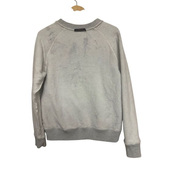 Louis Vuitton Grey & Neon Yellow Upside-Down Logo Sweatshirt Size M - Picture 6 of 16